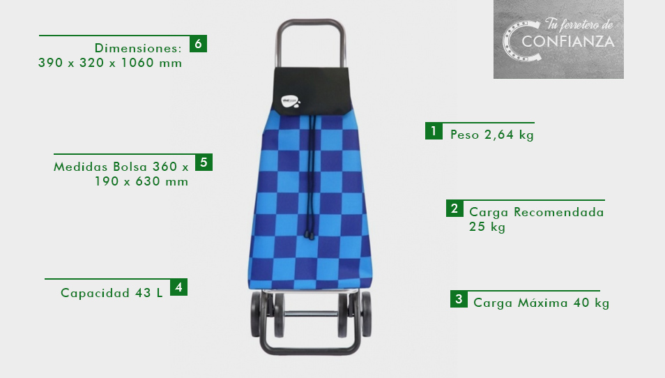 Carro-compra-plegable