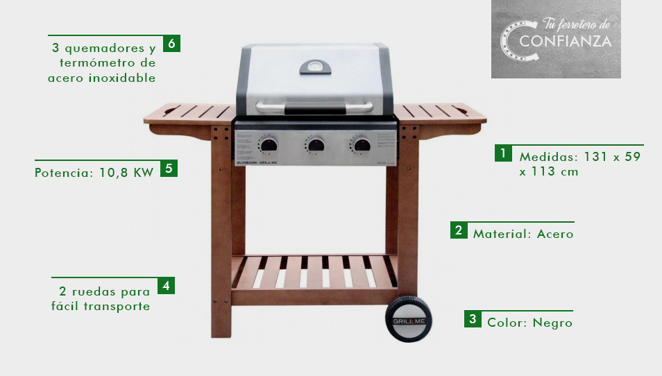 barbacoa barbacoa gas GRILL ME