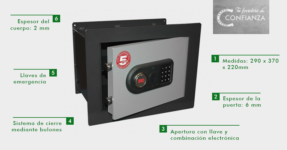 Caja fuerte empotrar FAC