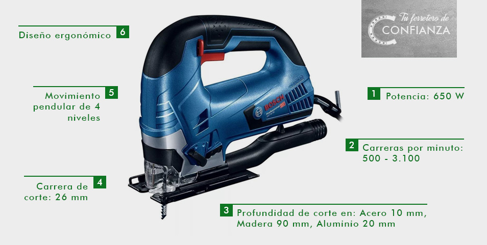 Sierra de calar pendular BOSCH GST 90BE
