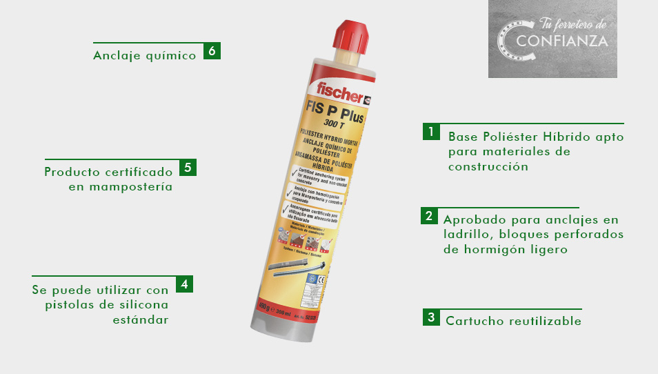 Taco quimico Fischer Plus