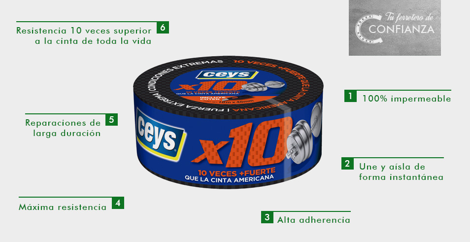Cinta americana ultrarresistente CEYSX10